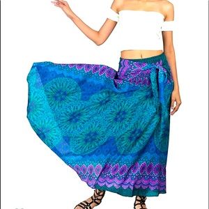 Bohemian maxi skirt